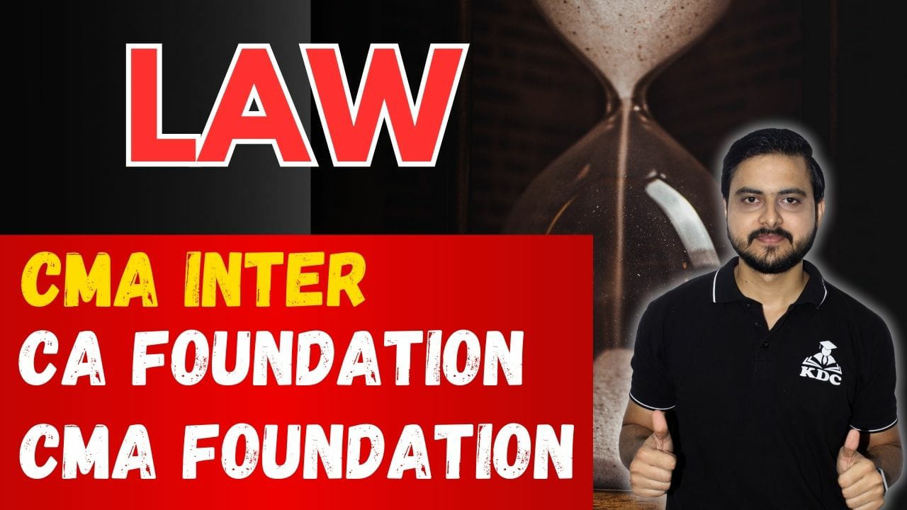 Law – CA | CMA – Foundation & Inter – 2025-2026